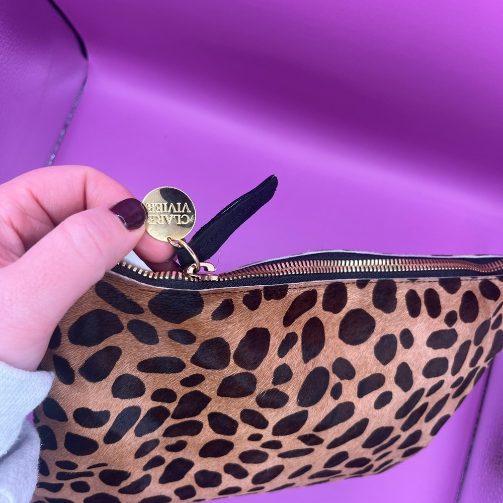 Clare V Leopard Print Pouch - Picture 3 of 6